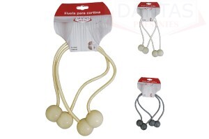 Fivela de Cortina / Prendedor de Curtina Bolinhas com 02 Peças - Dantas