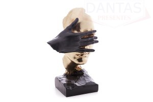 Figura Decorativa de Resina Face - Rojemac