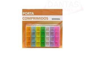 Porta Comprimido Semanal de Plástico