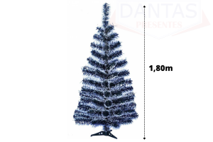 ÁRVORE DE NATAL NEV C/320 GALHOS 1,80M COM PÉ DE PLÁSTICO