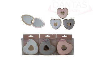 Espelho de Bolsa Formato Coração 9cm - Dantas