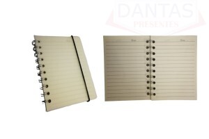 Bloco de Anotação com Capa transparente 70 folhas 14cm - Dantas
