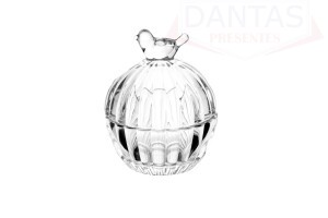 POTICHE DE CRISTAL DE CHUMBO BIRD 8CM X 8CM X 9,5CM