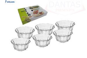 JOGO BOWL EM VIDRO C/6 PÇS 130ML