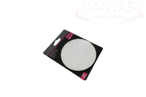 ESPELHO DE VIDRO COM AUMENTO 2X NO FORMATO REDONDO, COM VENTOSA  13CM  