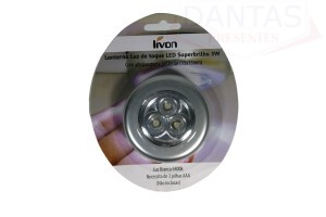 Mini Lanterna com Adesivo e Luz Branca