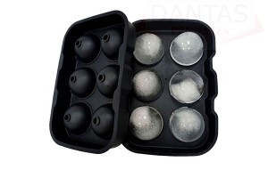 FORMA PARA GELO SILICONE 06 ESFERAS