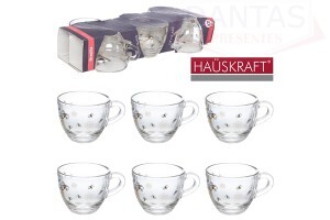 Conjuntp 06 Xicara para Café Honey 55ml - Etilux